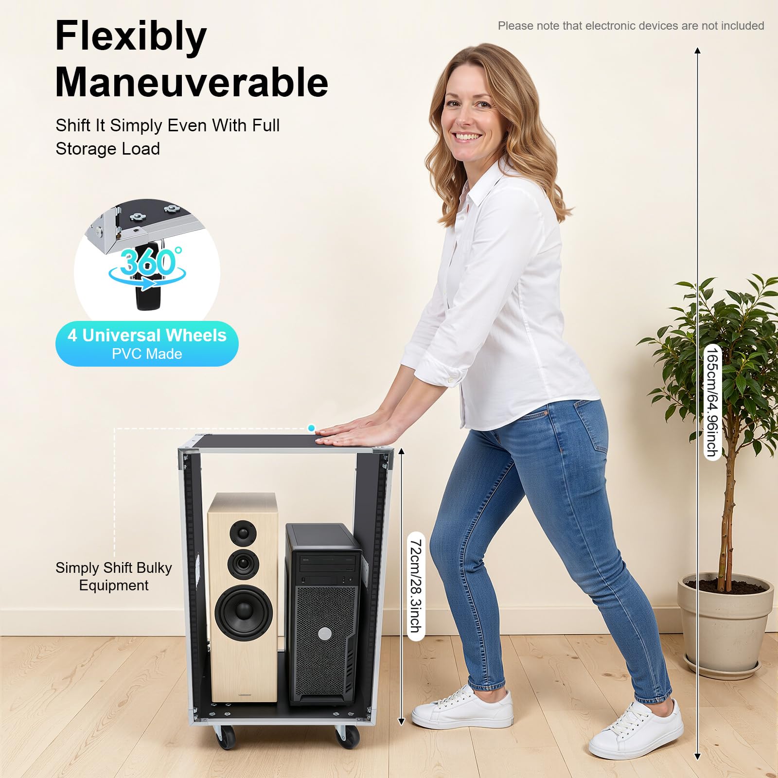Amazon.com: 16U Network Server Rack with Caster Wheels, Portable